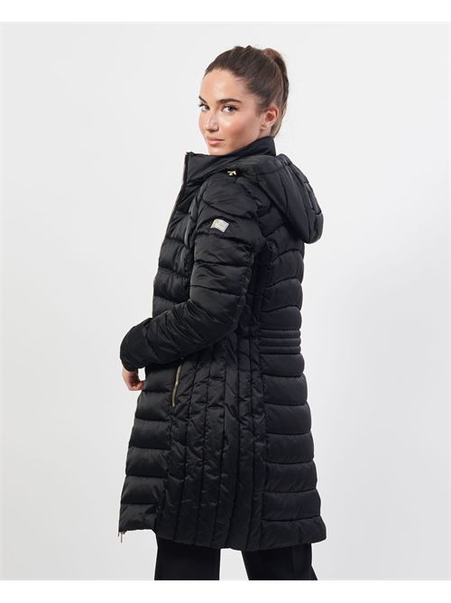 Yes Zee women's long quilted jacket with hood YES ZEE | O017-M8000801